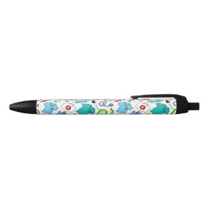 Cute Doctor Nurse Medical Supply Pattern Zwarte Inkt Pen