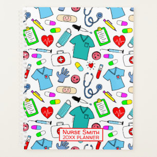 Cute Doctor Nurse Médicale Fournitures Motif