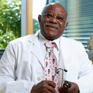 Cute Doctors en verpleegkundigen met Newborns Stropdas