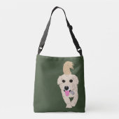 Cute dog animal crossbody tas (Achterkant)
