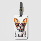 Cute Dog Bagagelabel (Voorkant (verticaal))