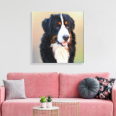 Cute Dog Canvas Afdruk (Insitu (Woonkamer))