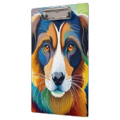 Cute dog close klembord (Links)