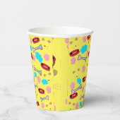 Cute Dog Collar and Bone Design Papieren Bekers (Rechts)