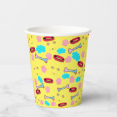 Cute Dog Collar and Bone Design Papieren Bekers (Voorkant)