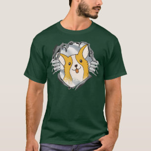 Cute Dog Corgis for Girls and Women Heart Corgi T-shirt