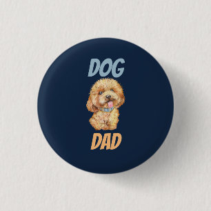 Cute Dog Dad Ronde Button 3,2 Cm