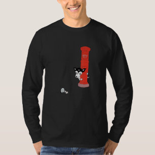 Cute Dog en Japanse Post Box Snagelmail T-shirt