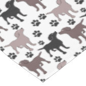 Cute Dog- en Paw-afdrukken Tafelkleed (Gekanteld)