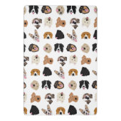 Cute Dog Face Illustration Pattern Mini Klembord (Achterkant)