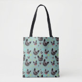 Cute Dog Face Pattern - Canvas tas (Voorkant)
