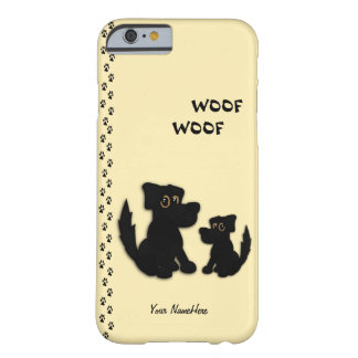 Cute Dog Family Personal Barely There iPhone 6 Hoesje