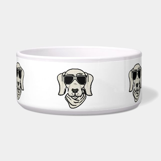 Cute Dog Food Bowl Gift Idee Voerbakje (Voorkant)