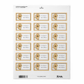 Cute Dog fournitures scolaires Étiquette (Feuille entière)