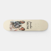 Cute Dog Frenchie mama Skateboard (Horizontaal)