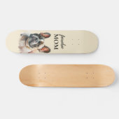 Cute Dog Frenchie mama Skateboard (Horizontaal)