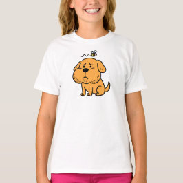 Cute Dog Get Stung by Bee T-shirt