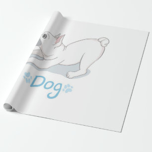 Cute Dog Gift Funny dog met vlinder Cadeaupapier