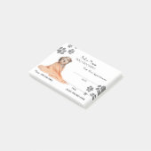 Cute dog grooming Appointment Post-it® notes (Schuin)