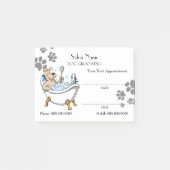 Cute dog grooming Appointment Post-it® notes (Voorkant)