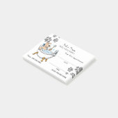 Cute dog grooming Appointment Post-it® notes (Schuin)