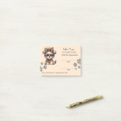 Cute dog grooming Appointment Post-it® notes (Op bureau)