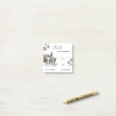 Cute dog grooming Appointment Post-it® notes (Op bureau)
