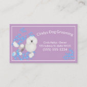 Cute Dog Grooming Bubbles Visitekaartje (Voorkant)