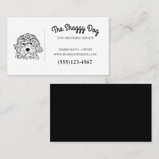 Cute Dog Grooming Pet Service Visitekaartje