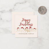 Cute Dog Happy Howlidays Kerstmis Notitiekaartje (Voorkant / Achterkant in situ)