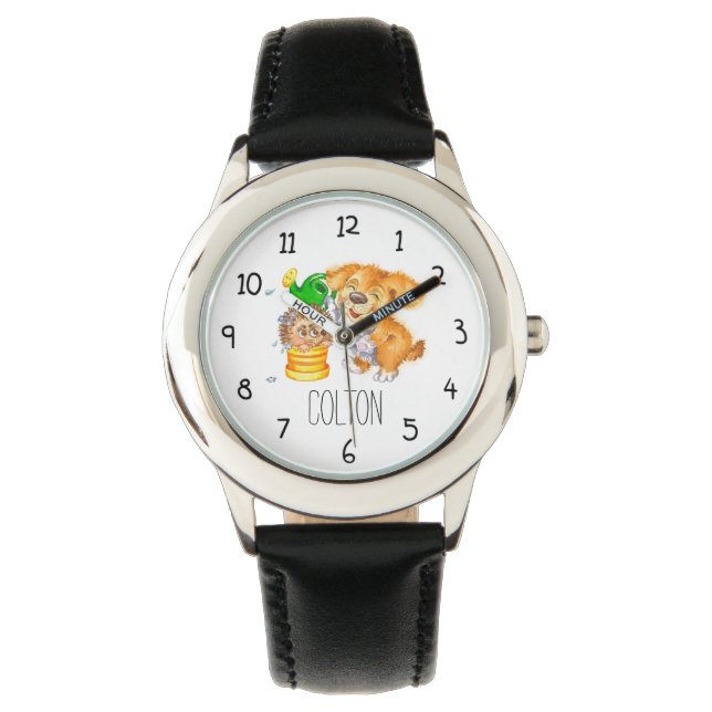 Cute Dog Horloge (Voorkant)