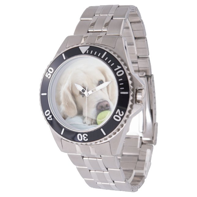Cute Dog-horloges Horloge (Gekanteld)