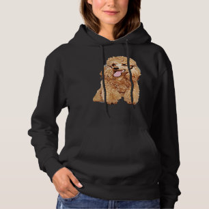 Cute Dog in Wig Funny Blond Poodle Hoodie