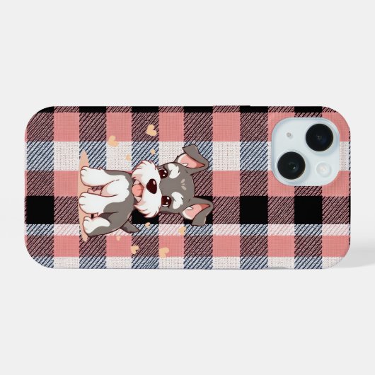 Cute Dog iPhone 15 Hoesje (Achterkant horizontaal)