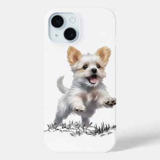 “Cute Dog iPhone 15 Hoesje – Stijlvol telefoonhoes