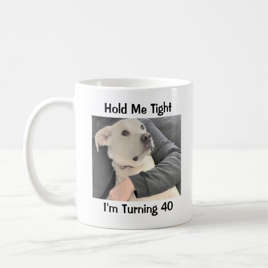 Cute Dog is bang van 40 Funny Birthday Koffiemok (Links)