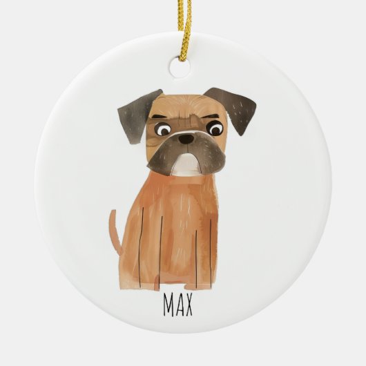 Cute Dog Keramisch Ornament (Voorkant)