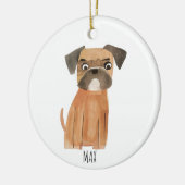 Cute Dog Keramisch Ornament (Links)