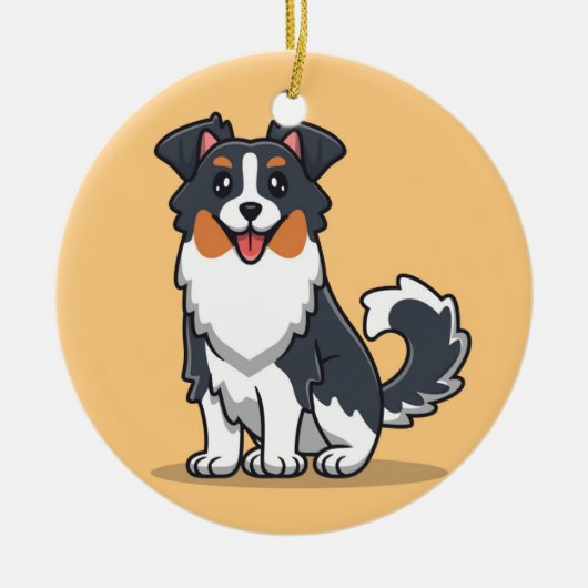 Cute Dog Keramisch Ornament (Voorkant)