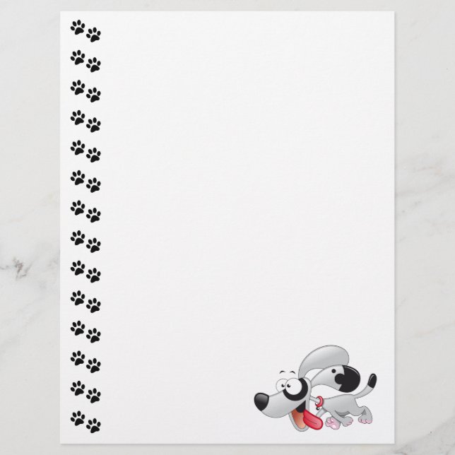 Cute Dog Letterhead (Voorkant)