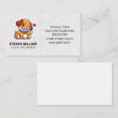 Cute Dog Logo | Dierverzorging Visitekaartje (Voorkant / Achterkant)
