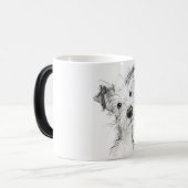 Cute Dog Magische Mok (Voorkant links)