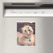 Cute Dog Magnet Adorable Puppy Terrier Design (In Situ (Lave-vaisselle))
