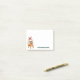 Cute Dog Marionette Puppet Custom Message Post-it® Notes