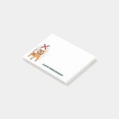 Cute Dog Marionette Puppet Custom Message Post-it® Notes (Schuin)