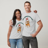 Cute Dog Marionette Puppet Custom Message T-shirt (Unisex)