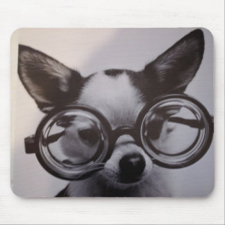 Cute Dog met bril Muismat