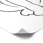 Cute Dog Minimal Wall Art Poster (Hoek)