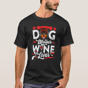 Cute Dog moeder Rottweiler Dog Moederdag 1 T-shirt