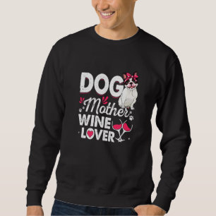 Cute Dog Moeder Wine Boston Terrier Dog Moeder D Trui